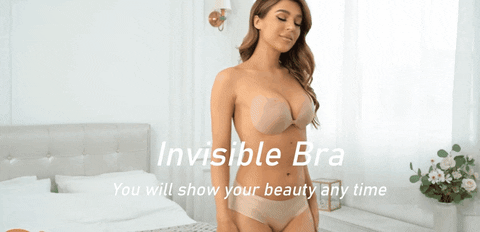 Zelura Invisible Lift™ | Strapless Push-Up Bra | Nude - Black
