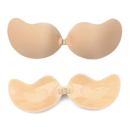 Zelura Invisible Lift™ | Strapless Push-Up Bra | Nude - Black